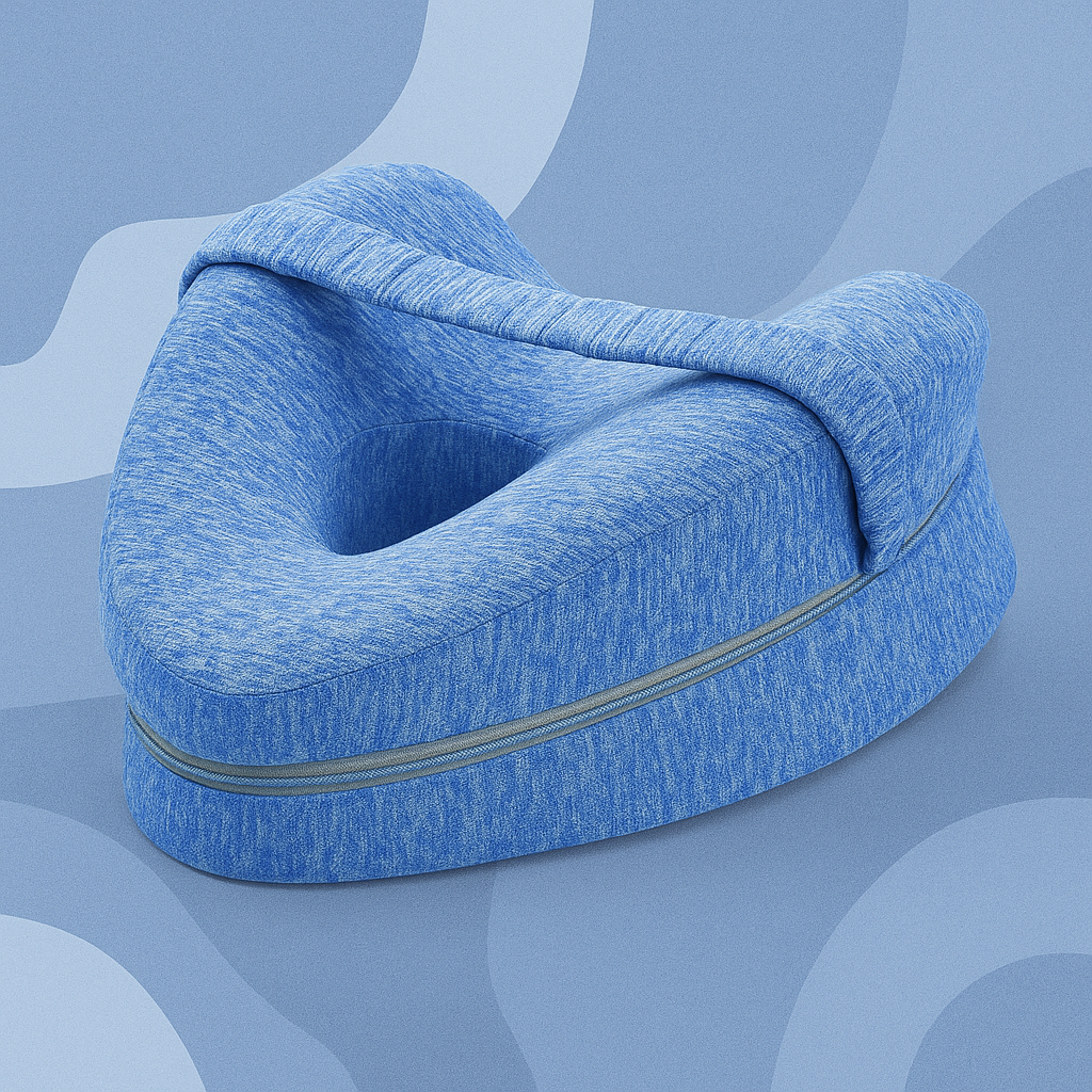 Coussin Orthopedique pour jambes et genoux bleu