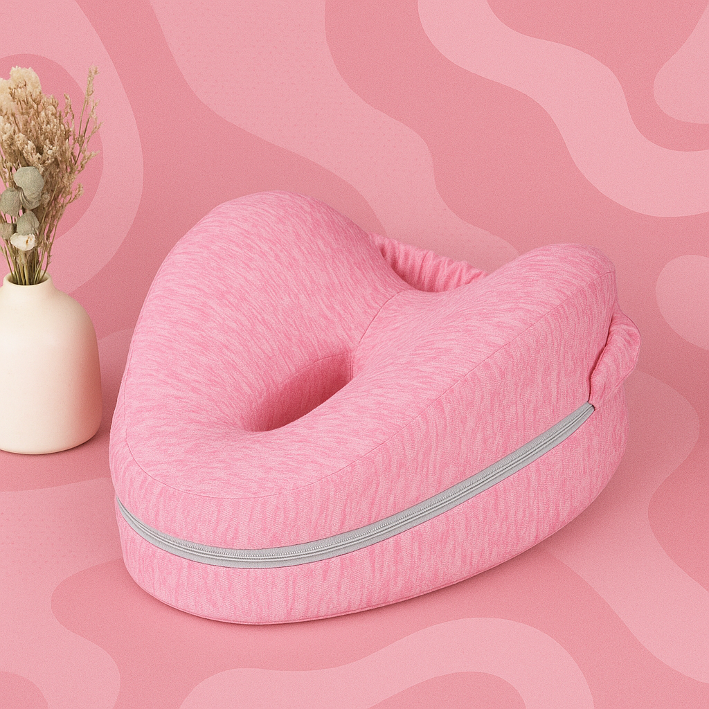 Coussin Orthopedique pour jambes et genoux rose